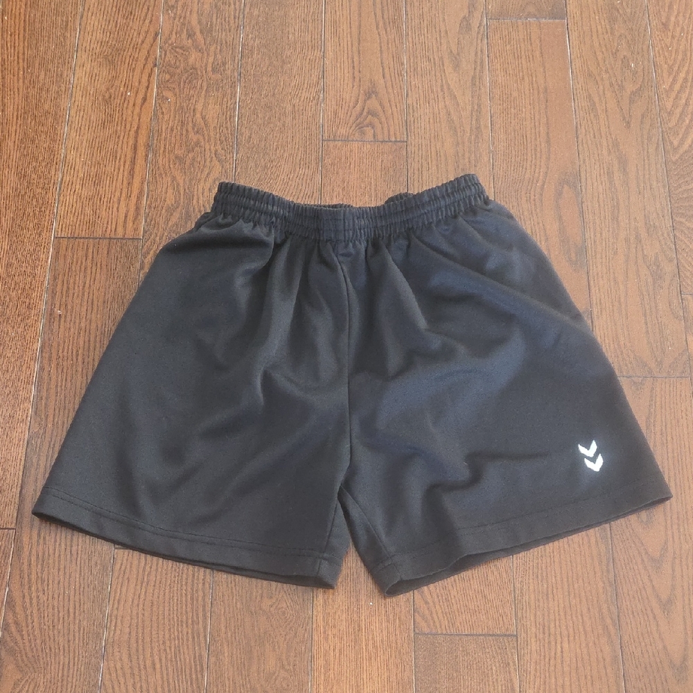 Hummel Mesh Lined Black Athletic Shorts Kids Size 10-12